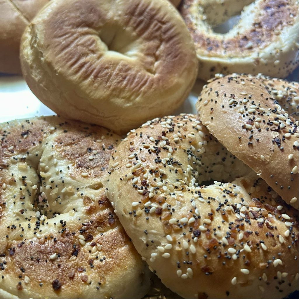 Bagels for breakfast sandwiches